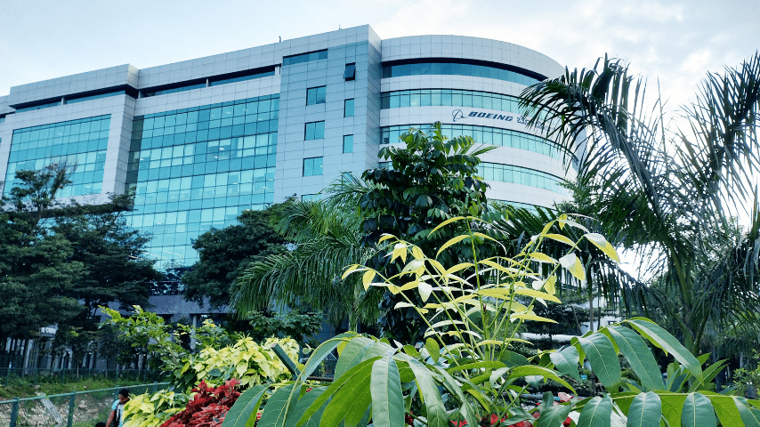 An image of Bagmane Tech Park, showcasing one of many IT parks, present near to Electronic City.