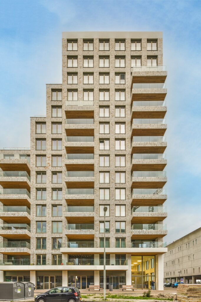 Modern apartment building